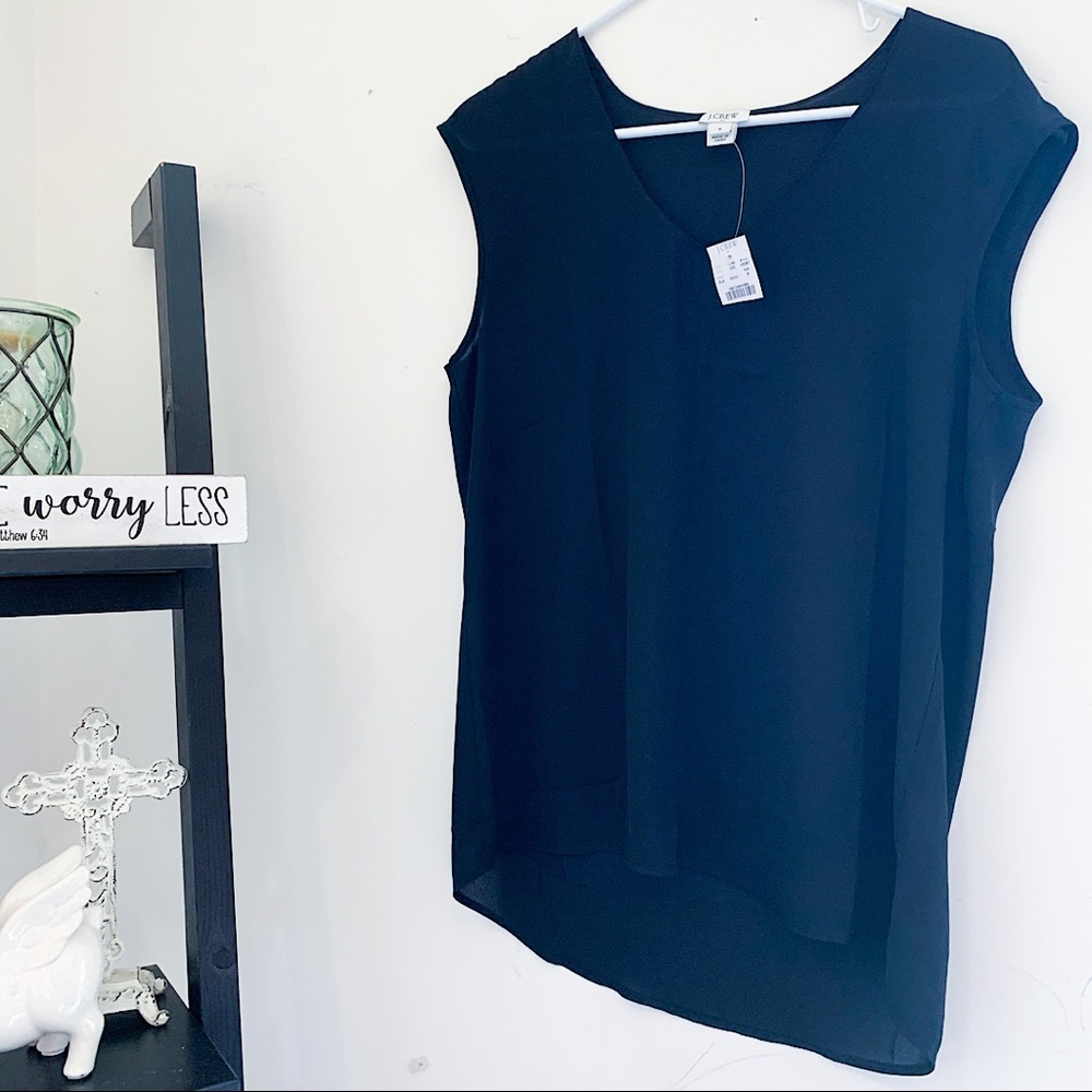 🖤 J. Crew Black Tank Blouse / Small